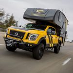 Nissan-Titan-Truck-Camper-driving